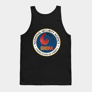 Cyber Security - NSA - Ghidra - Reverse Engineering tool - Emblem Tank Top